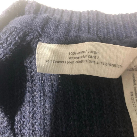 Aeropostale Coastal Grandma V-neck  Cardigan - Navy and White - 100% cotton - Picture 8 of 8